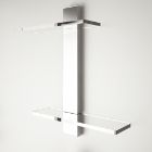 Prateleira cristal/ cromo